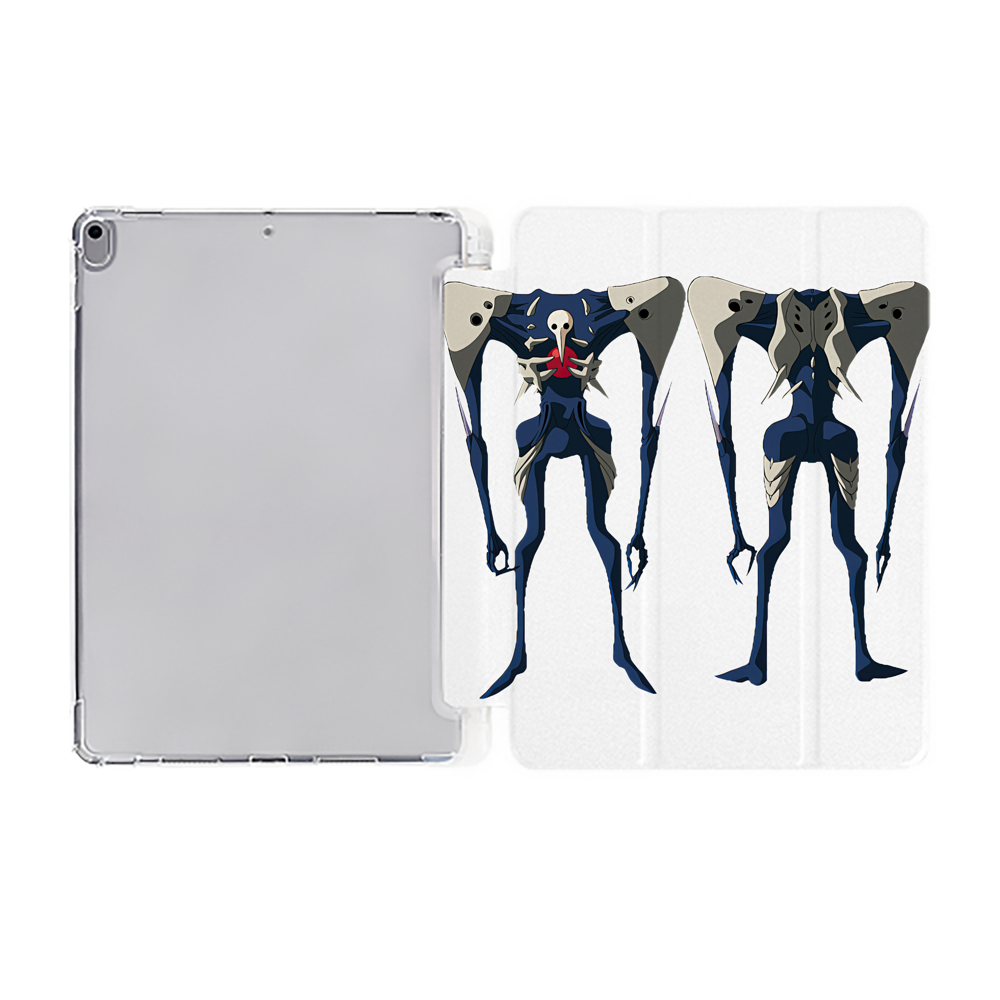 （画像用） EVA 新世紀エヴァンゲリオン IPad ケース ペン収納付き 三つ折りスタンド PUレザー×シリコン 対応機種9.5/10.5/10.9インチ